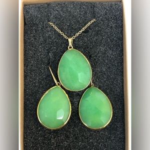 Rudiment Gold Necklace and Earrings